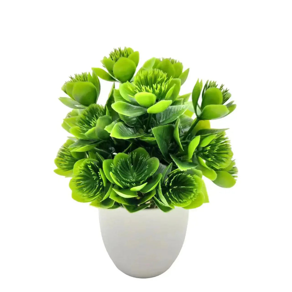 Artificial Plants with Plastic Pots for Home Decor