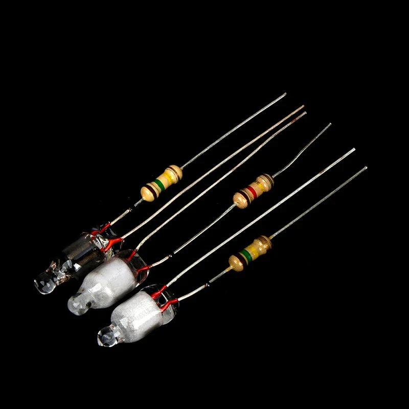 Neon Indicator Light Bulbs 10-Pack | 220V with Built-In Resistor