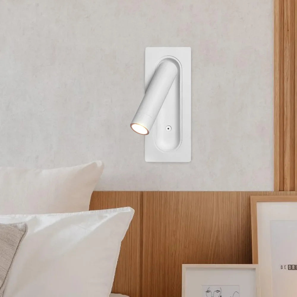 DecorBites™ Adjustable Bedside LED Wall Lamp for Modern Hotel Guest Rooms
