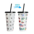 710ml Color Changing Cup with Straw | Reusable Magic Cold Water Bottle