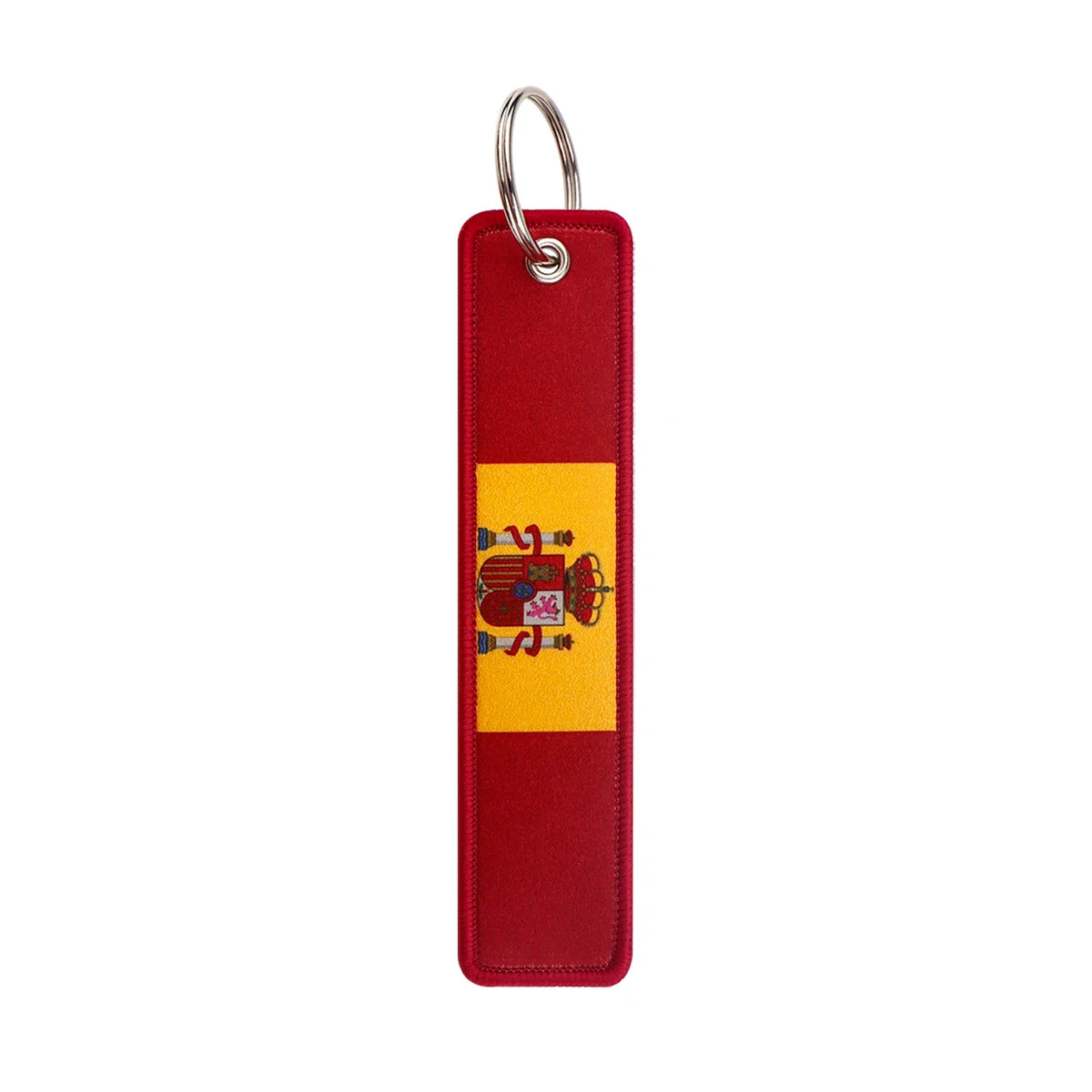National Flags Embroidered Key Fob | Fashion Keychain Gift for Men and Women