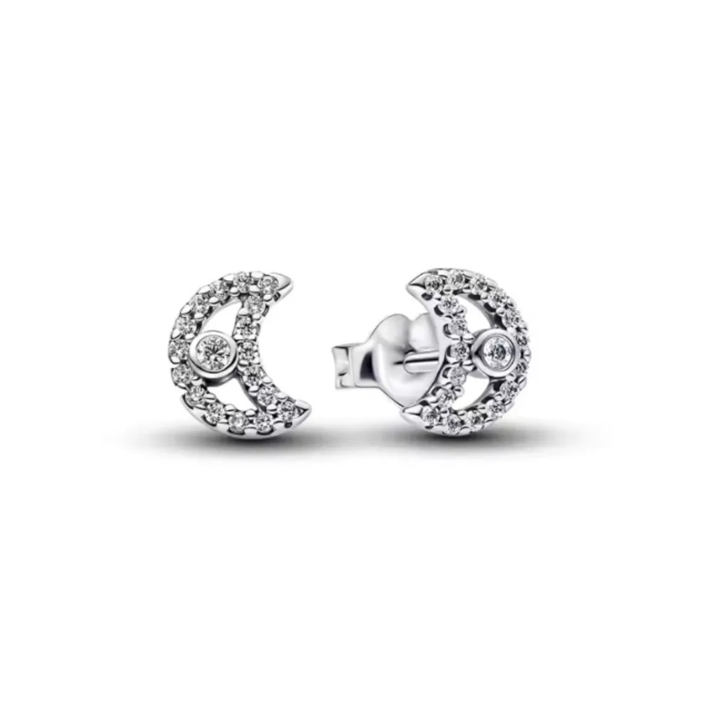 925 Sterling Silver Stud Earrings Set | Butterfly Snowflake Heart Moon Jewelry Gift