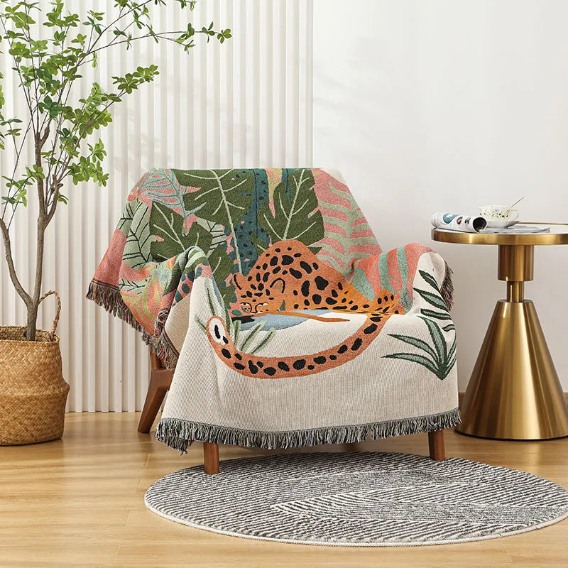 DecorBites™ Leopard Print Throw Blanket