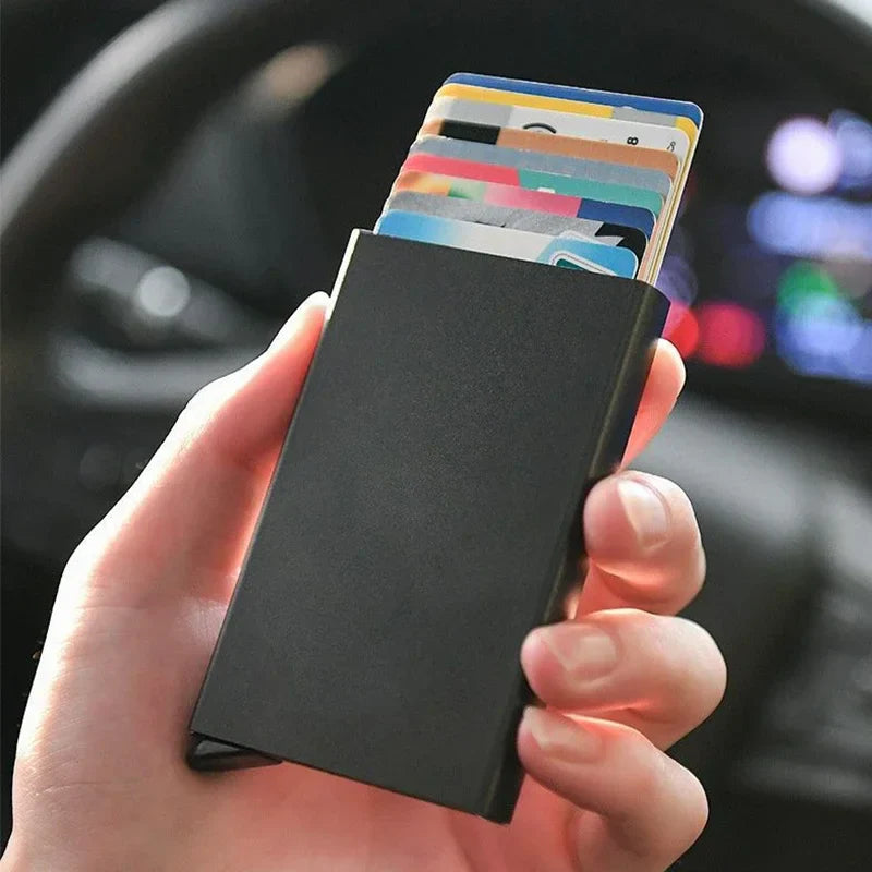 RFID Blocking Slim Wallet | Minimalist Metal Card Holder
