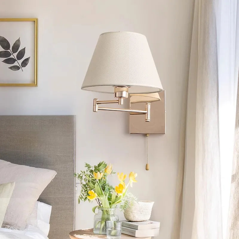 DecorBites™ Adjustable Rocker Arm Wall Lamp for Living Room, Bedroom & Study