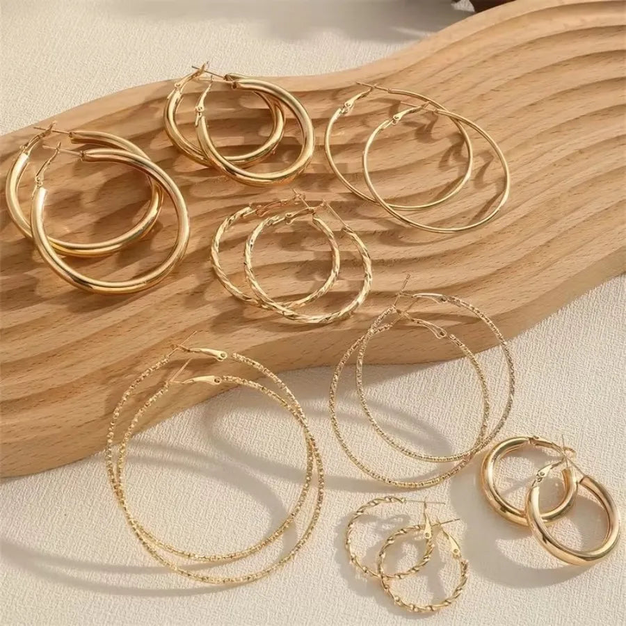 8 Pairs Dangle Earrings Set | Versatile Fashion Earrings for Women