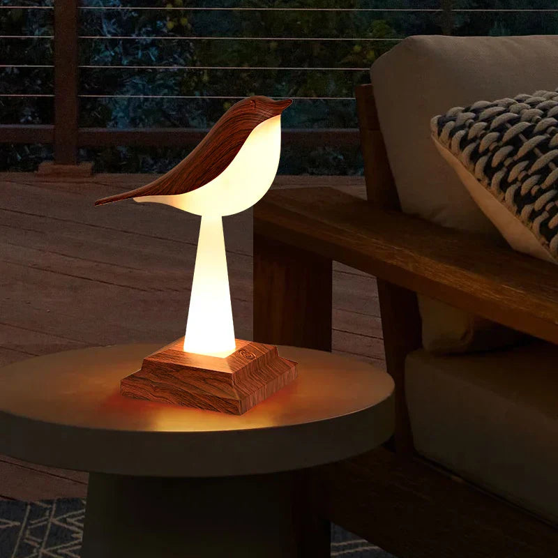 DecorBites™ Bird Table Lamp Desk Light Touch Aromatherapy Night Light