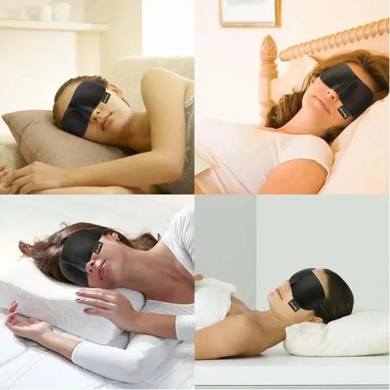3D Sleep Mask | Natural Sleeping Eye Cover for Travel and Home