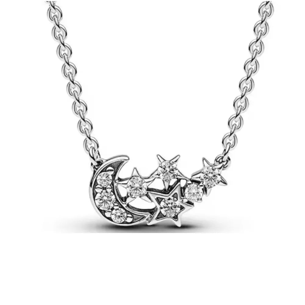 925 Sterling Silver Butterfly Heart Necklace and Earrings Set | Fine Jewelry for Women