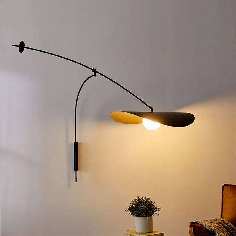 DecorBites™ Adjustable Glass Shade LED Wall Lamp for Home Decor and Reading Light