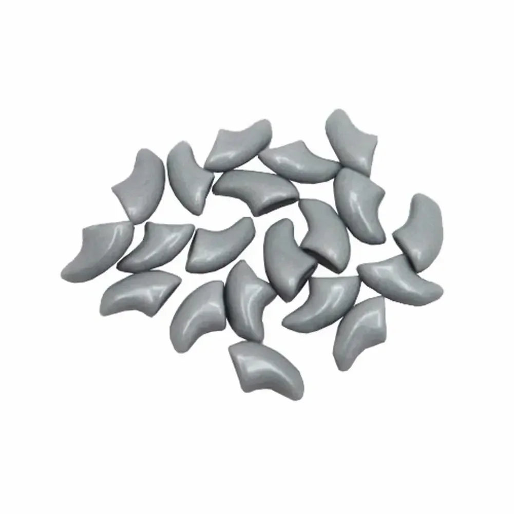 20pcs Soft Silicone Cat Nail Caps | Scratch Protection Covers for Pets