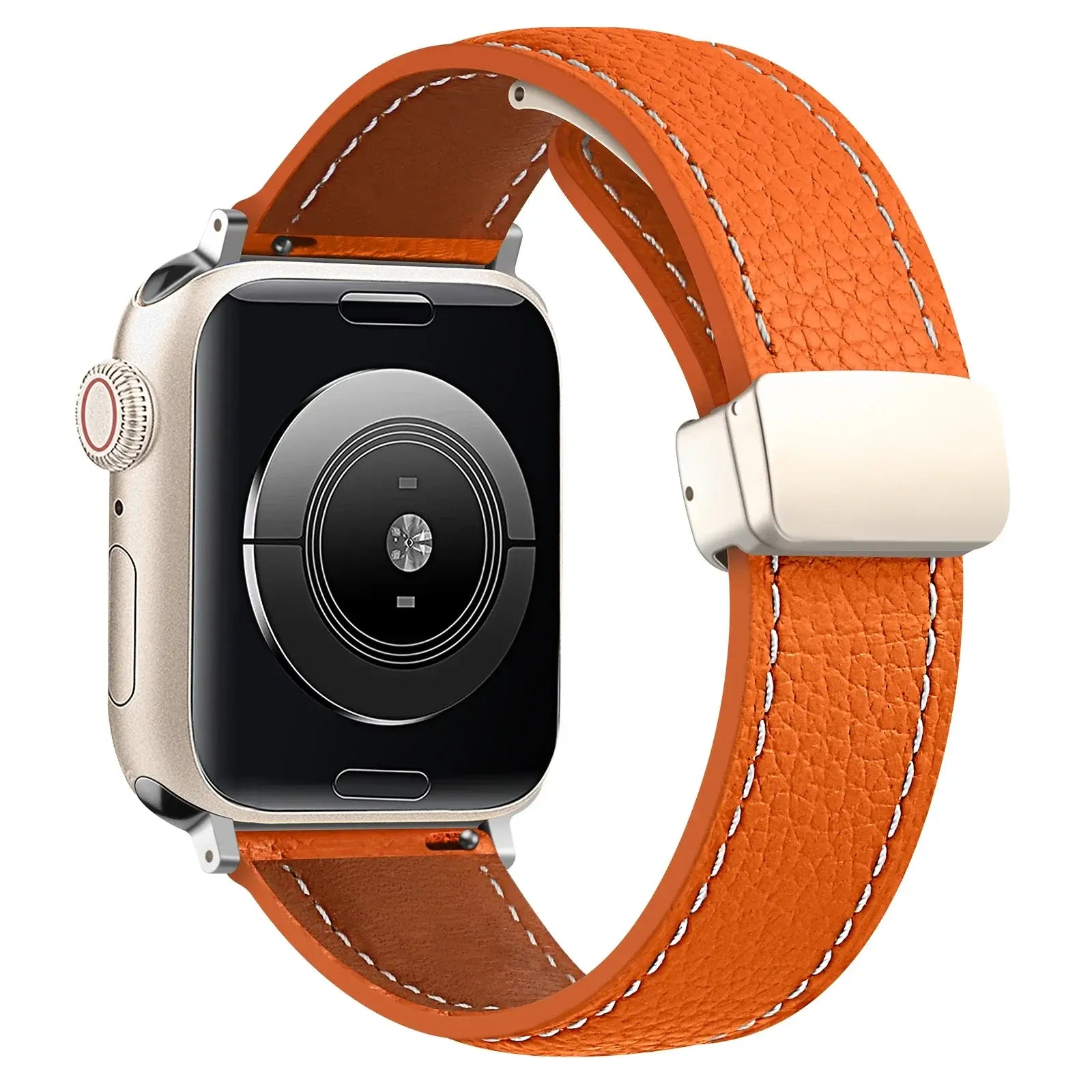 Apple Watch Leather Band - Premium Stylish Strap with Buckle
