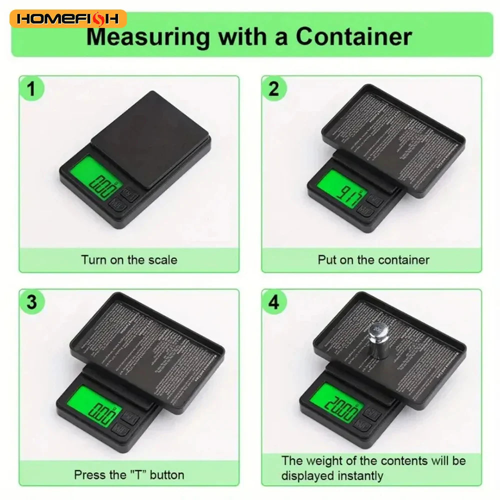 Mini Jewelry Scale | Digital Pocket Scale with 500g/0.01g Precision