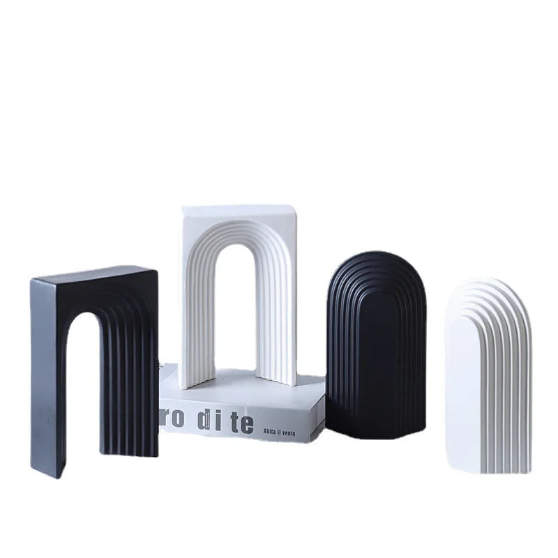 DecorBites™ Geometric Ceramic Semicircular Arch Decor Figurines Home Decor Accessories