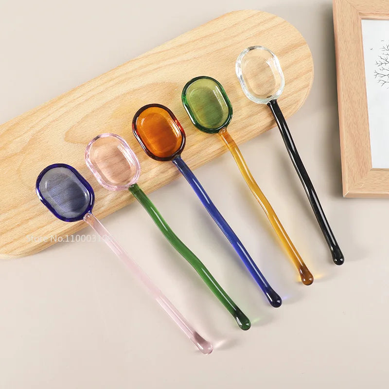 DecorBites™ Glass Dessert Spoon Set