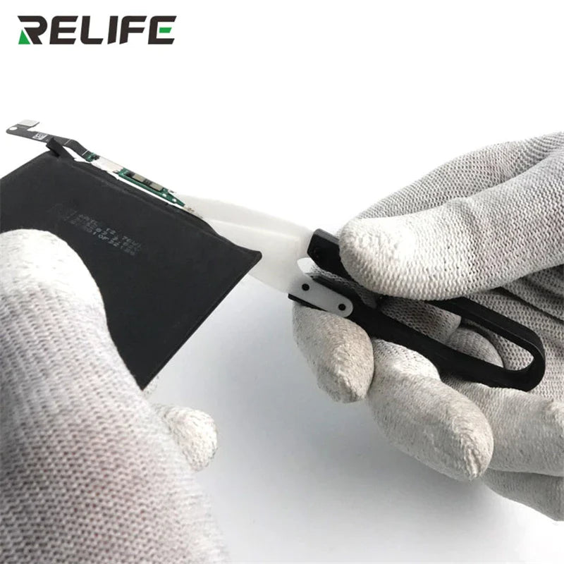 RELIFE RL-102 Ceramic Insulated U-Scissors | High Hardness Battery Cable Cutting Tool