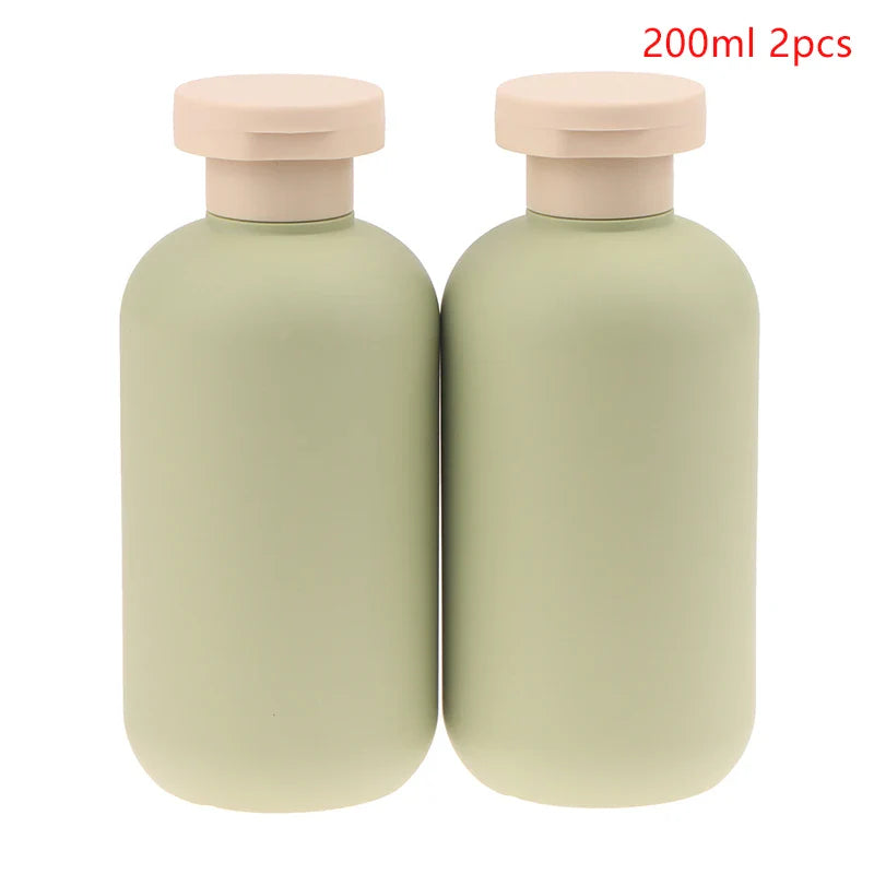 2Pcs Empty Plastic Pump Lotion Bottles | Travel Size Refillable Containers
