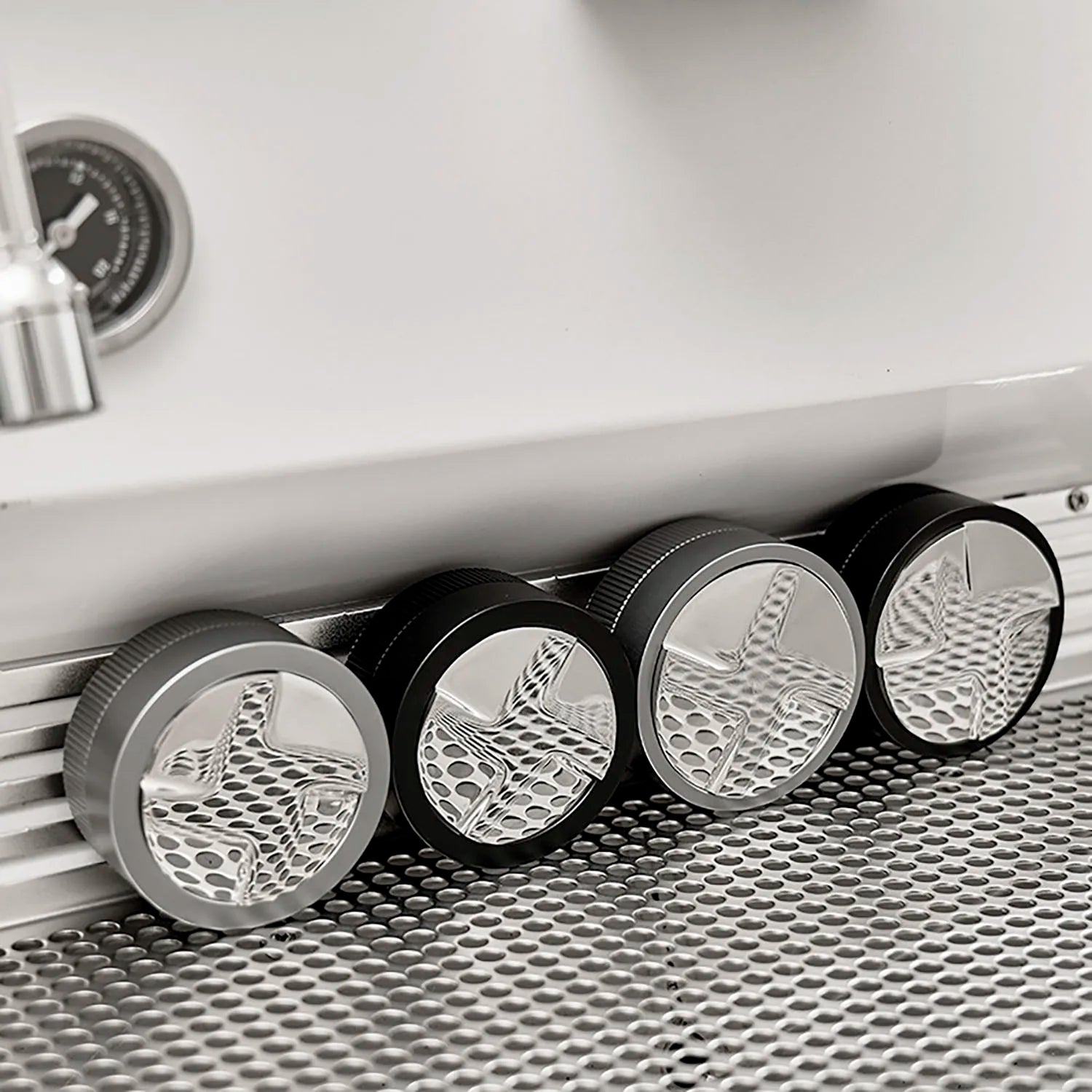 DecorBites™ Espresso Tamper: Automatic Gravity Powder Tamping Tool for Barista, Coffee Maker