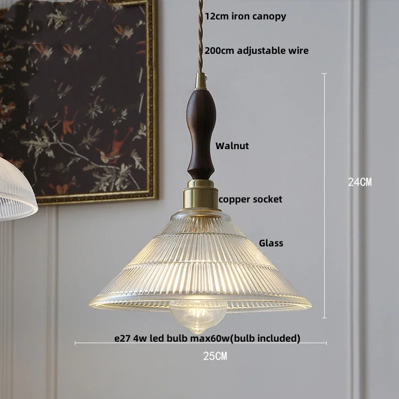 DecorBites™ Glass Flower LED Pendant Light, Adjustable Knob Switch, Modern Design