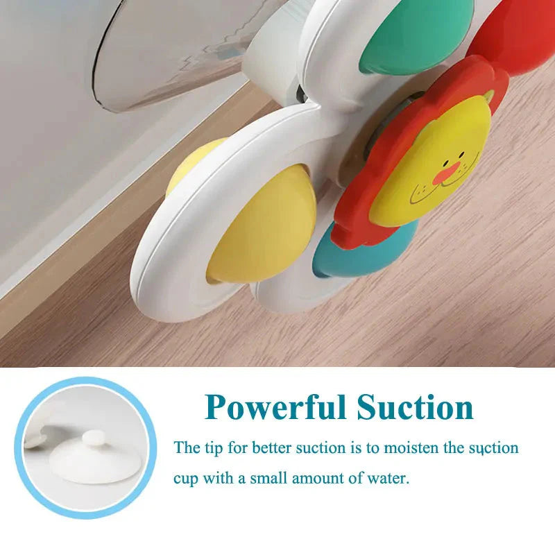 Suction Cup Spinning Cartoon Animal Spinner Toys Set