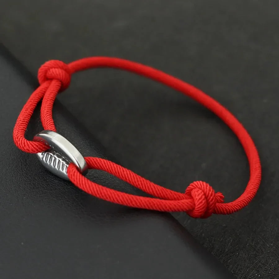 Handwoven Rope Macrame Bracelet for Men | Adjustable Shell Beach Surfer Bracelet