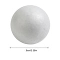 6-12cm White Polystyrene Foam Balls for DIY Crafts and Wedding Decor | LEENKEA