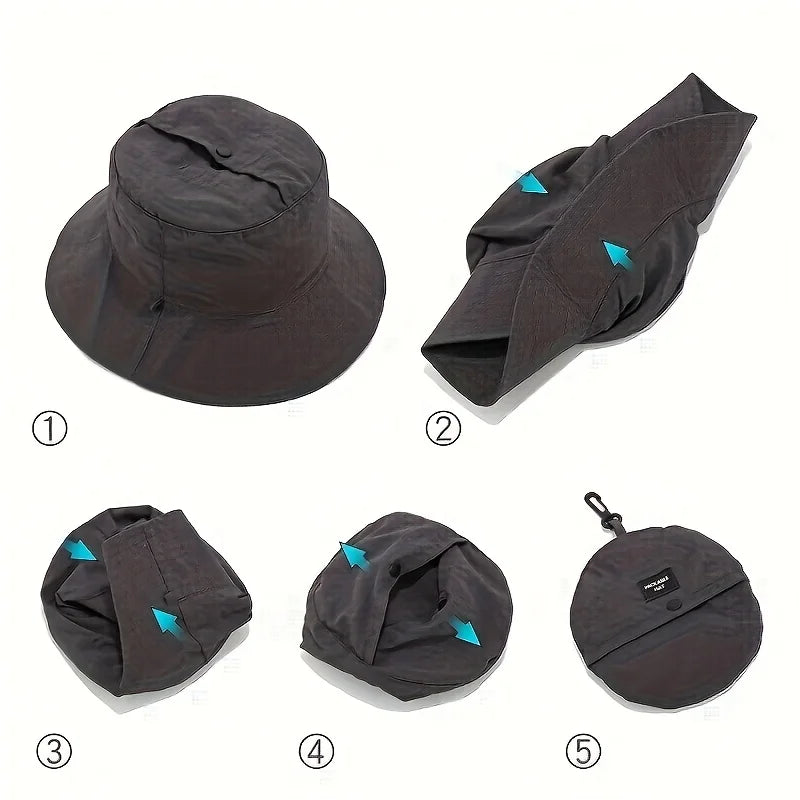 Portable Sun Protection Bucket Hat | UV-Resistant Quick-Dry Fishing Hat