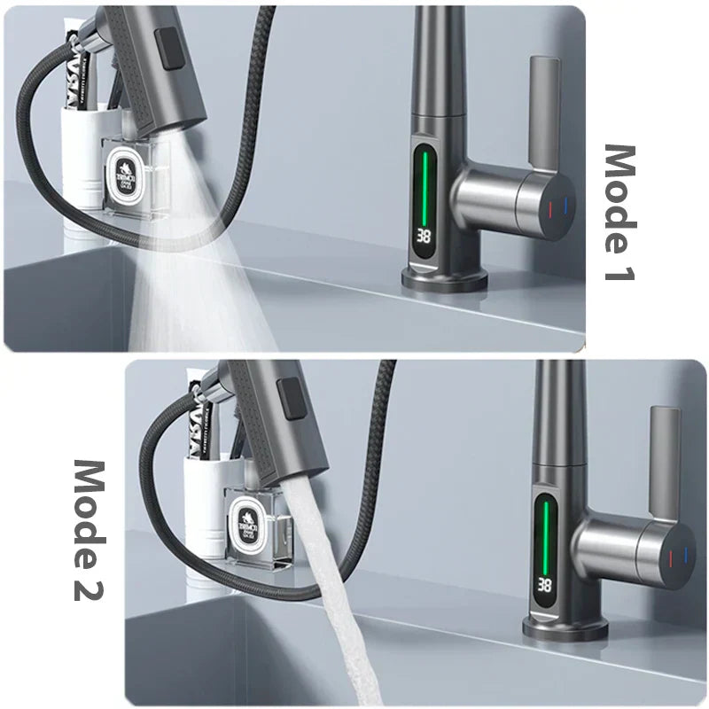 DecorBites™ Digital Display Basin Faucet with Temperature Control