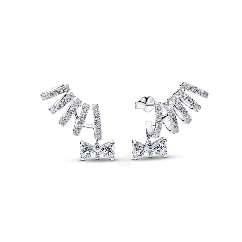 925 Silver Stud Earrings | Butterfly Snowflake Heart Moon Jewelry Gift