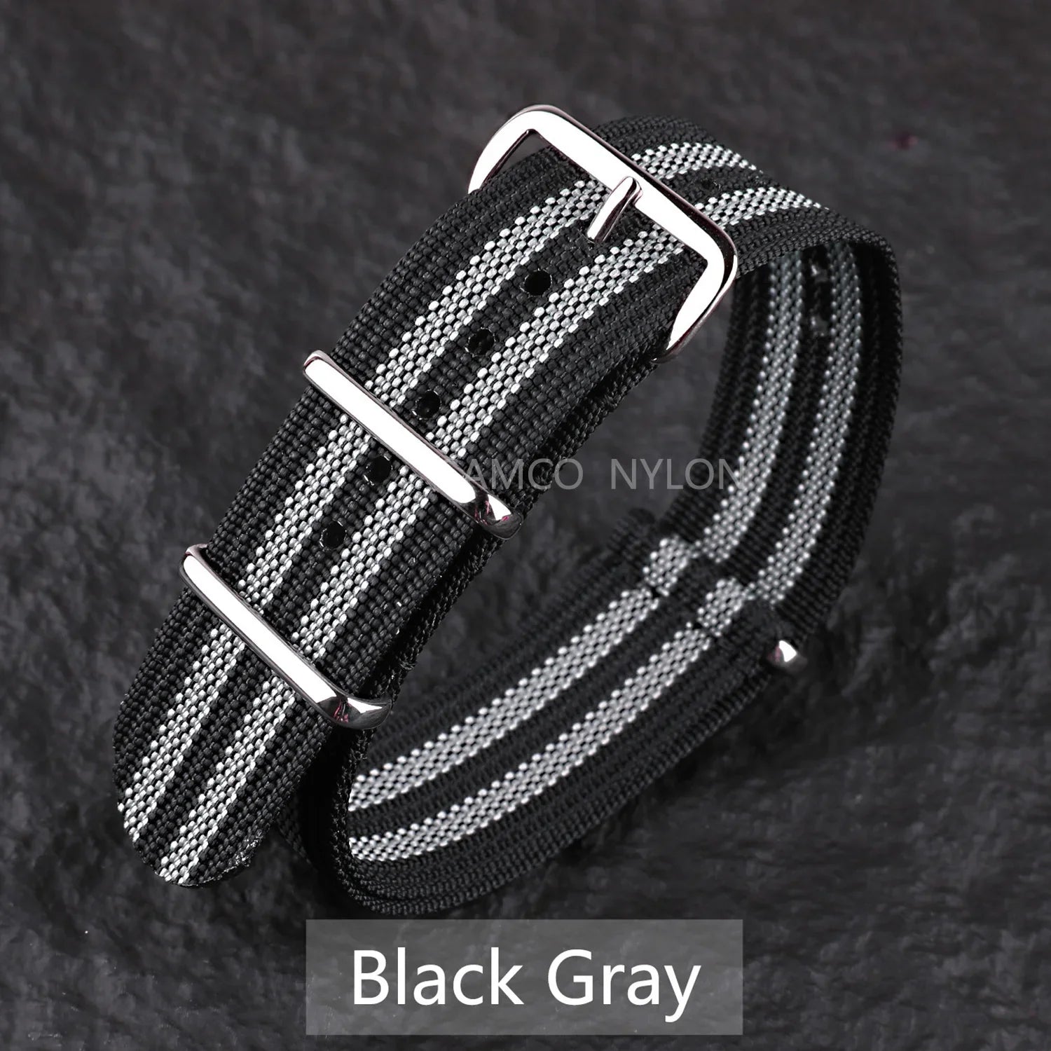 COROS Nylon Ribbed Watch Band For Smartwatch - Military Washable Strap