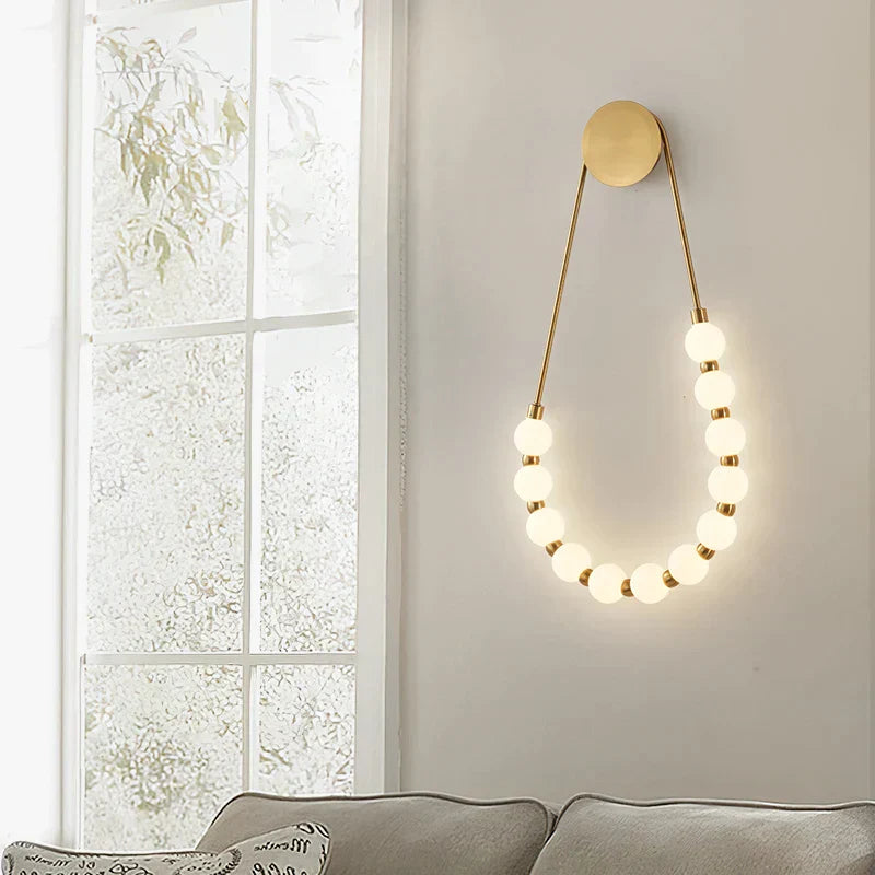 DecorBites™ Cream Italian Style Asymmetric Magic Bean Wall Lamp
