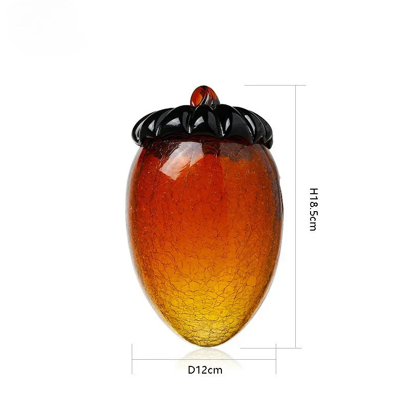 DecorBites™ Glass Hazelnut Pinecone Ornament Home Decor