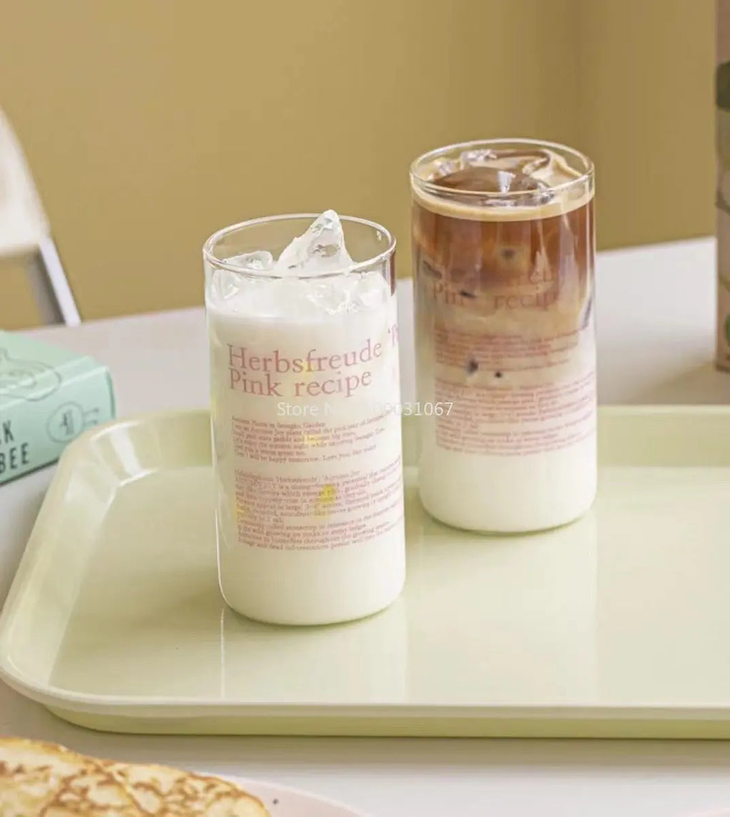 DecorBites™ Glass Coffee Cup Set of 2