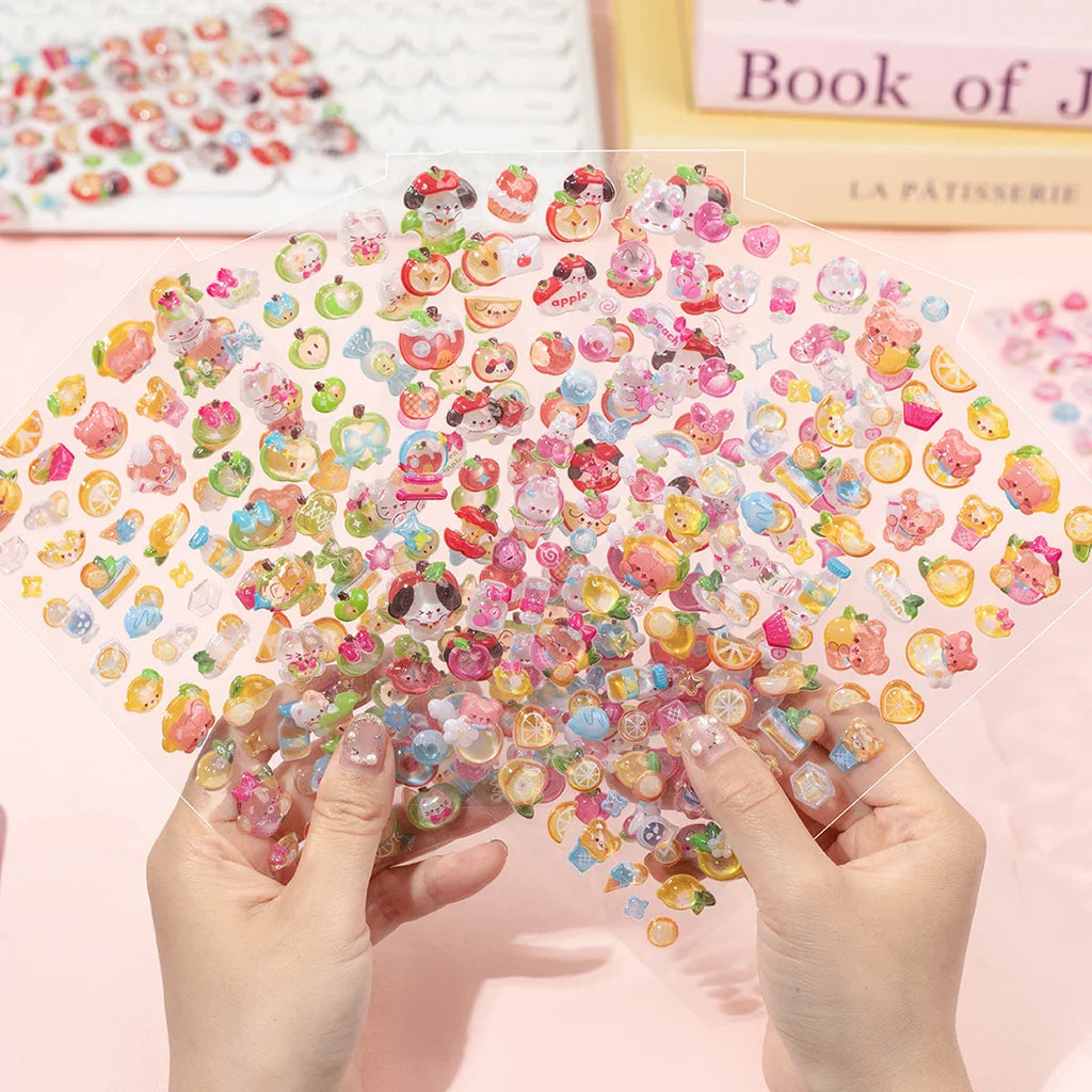 Mr.Paper 3D Relief Bead Stickers | Sweet Candy Party Series Kawaii Decor