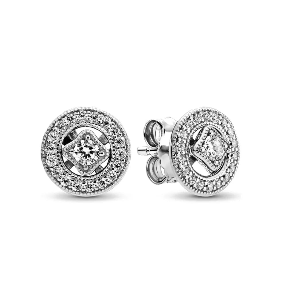 925 Silver Stud Earrings | Butterfly Snowflake Heart Moon Jewelry Gift