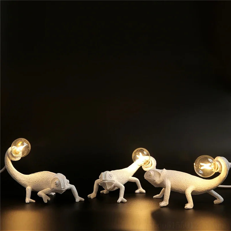 DecorBites™ Chameleon Night Light for Bedroom Decor and Reading Lamp