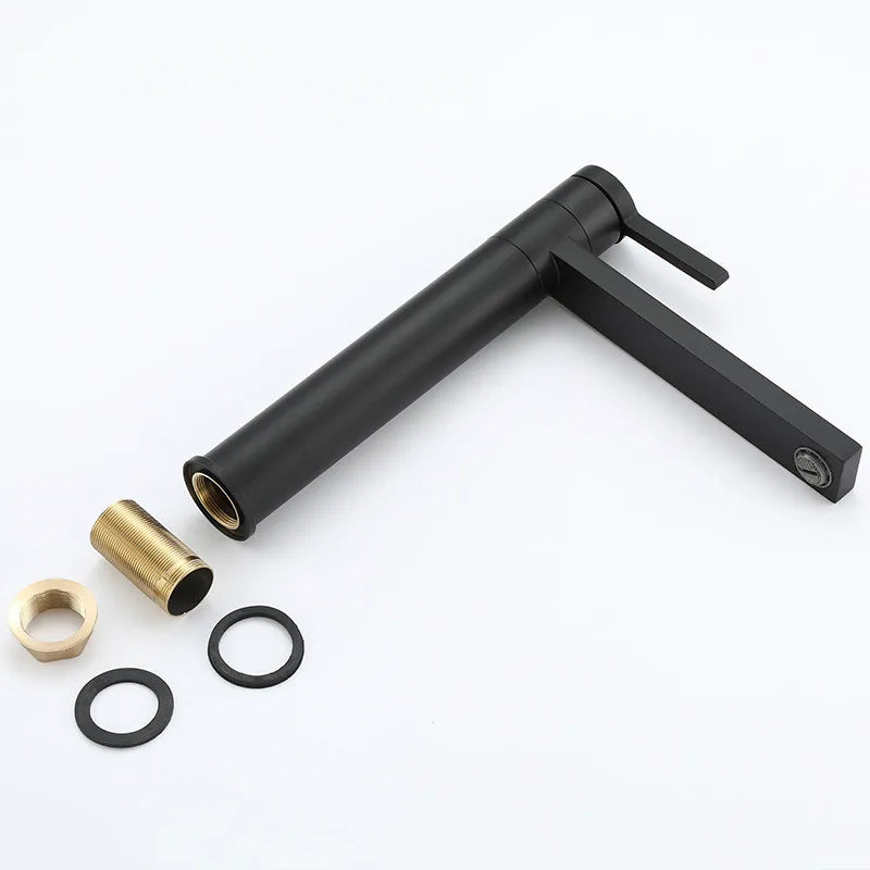 DecorBites™ Gold Solid Brass Bathroom Basin Faucet Mixer Sink Tap