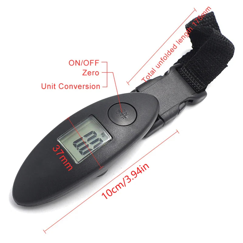 Portable Digital Luggage Scale | 40kg Capacity Travel Weighing Tool