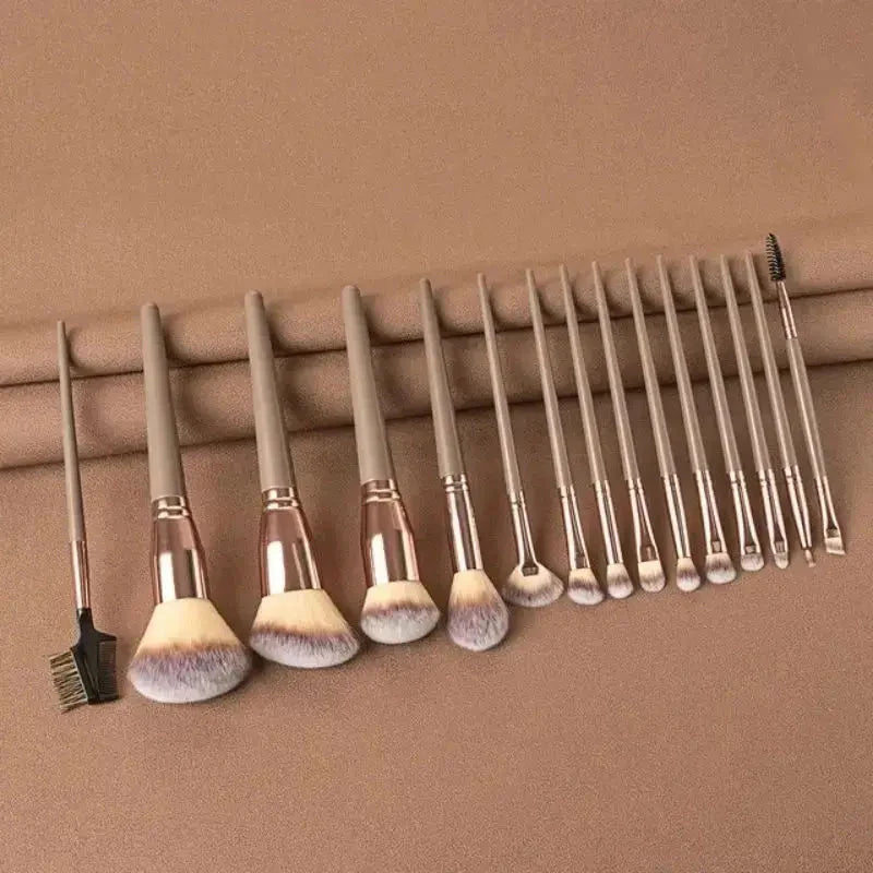 Soft Fluffy Professional Makeup Brush Set - 13-16pcs for Foundation, Eyeshadow, and More