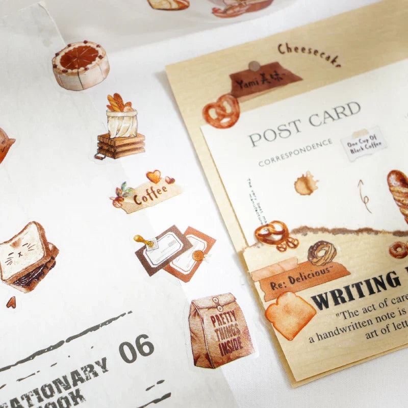 Cute Cartoon Snack Ice Cream Masking Tape | 5x200cm for DIY Scrapbooking