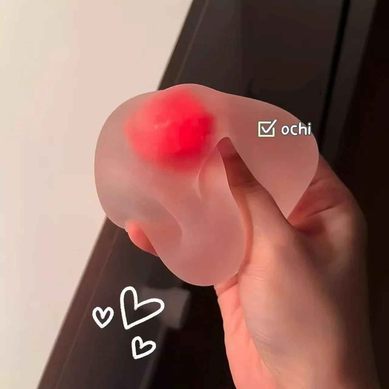 Strawberry Mochi Squeeze Toy | Slow Rebound Stress Relief Fidget for Venting Anger