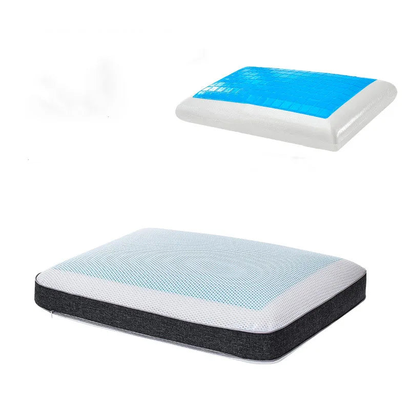 DecorBites™ Bamboo Charcoal Memory Foam Cooling Pillow with Pillowcase
