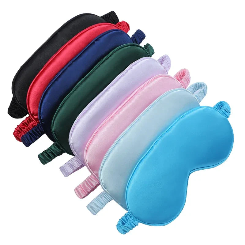 Silk Sleep Eye Mask for Women | Travel Blindfold with Light Blocking