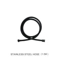 Modern matte black shower slider rail set bathroom rainhead