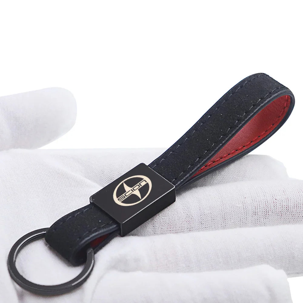 Leather Keychain for Toyota Scion xA xB xD iQ tC | Car Accessories