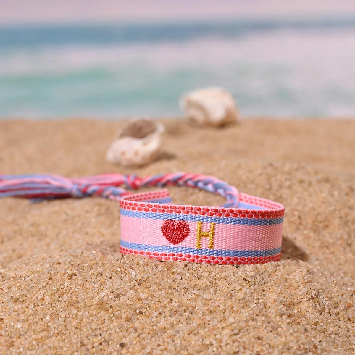Handwoven Initial Letter Bracelet | Personalized Friendship Gift for Women
