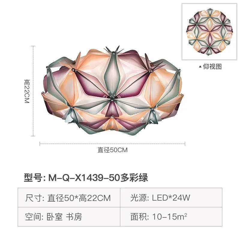 DecorBites™ Geometric Italian Design Ceiling Light for Romantic Dining Room & Living Room