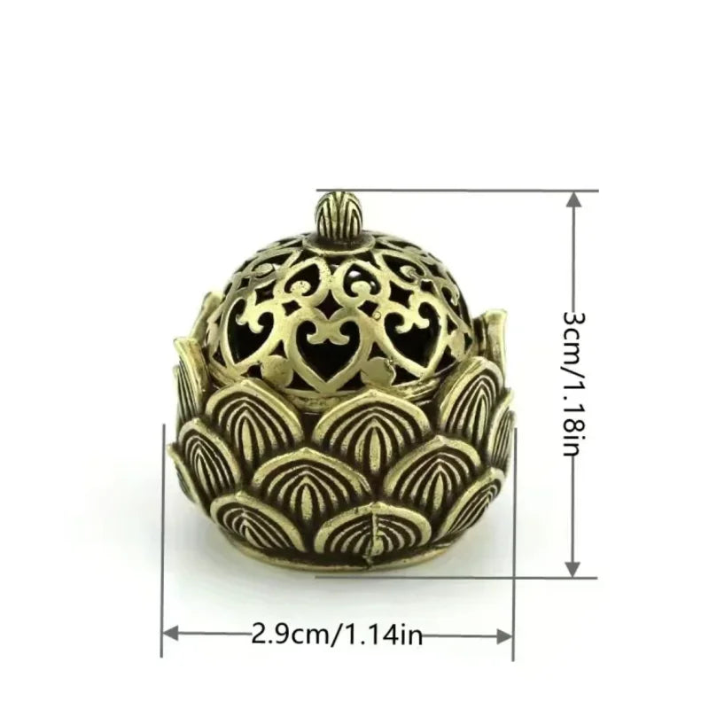 Lotus Incense Holder | Mini Asian Style Cone Burner Zen Decor Gift