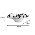 DecorBites™ Glass Fruit Plate Set - Elegant Tableware for Home, Hotel, and Restaurant Use