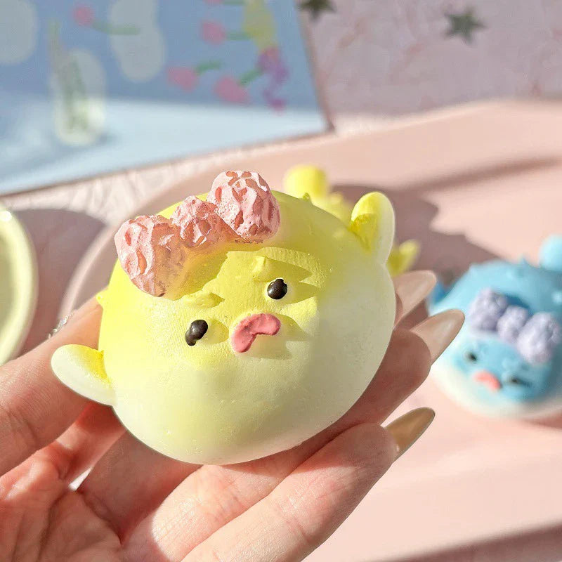 Cute Angry Puffer Fish Stress Toy | Squishy Sensory Plush Gift